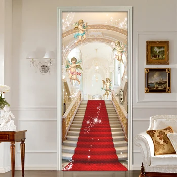 European Style Stairs Angel 3D Poster Door Sticker Waterproof Self Adhesive Mural Hotel Living Room Bedroom Vinyl Door Wallpaper
European Style Stairs Angel 3D Poster Door Sticker Waterproof Self Adhesive Mural Hotel Living Room Bedroom Vinyl Door Wallpaper