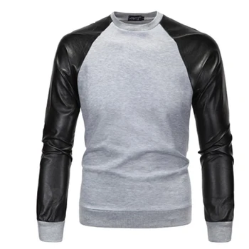 Vogue Nice Fashion Hoodies Brand Men Pu Leather Stitching Sweatshirt Male Hoody Hip Hop Autumn Winter Hoodie Mens Pullover
Vogue Nice Fashion Hoodies Brand Men Pu Leather Stitching Sweatshirt Male Hoody Hip Hop Autumn Winter Hoodie Mens Pullover
