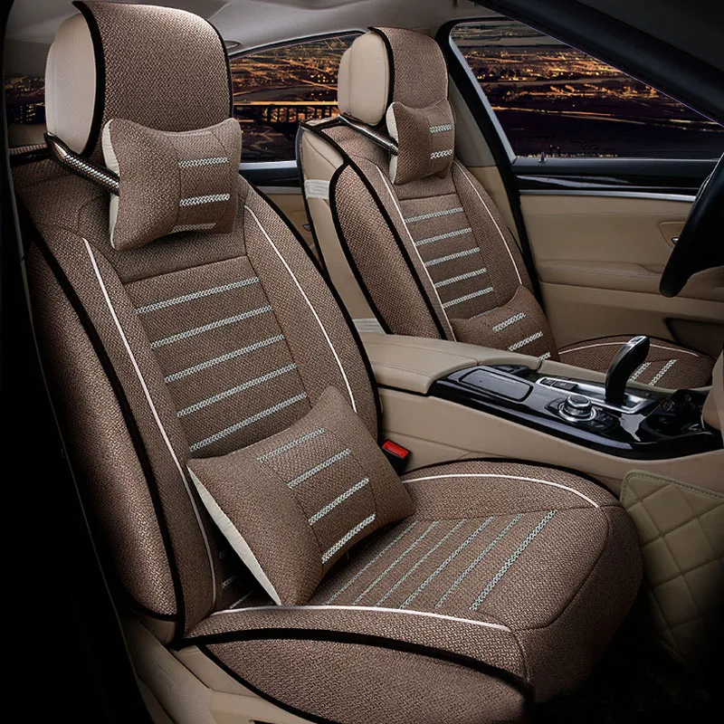 Фото 2017 luxury linen Universal car seat cover For BMW E30/34/36/39/46/60/90 f10 f30 x3 x5 x6 ACCESSORIES cushion | Автомобили и