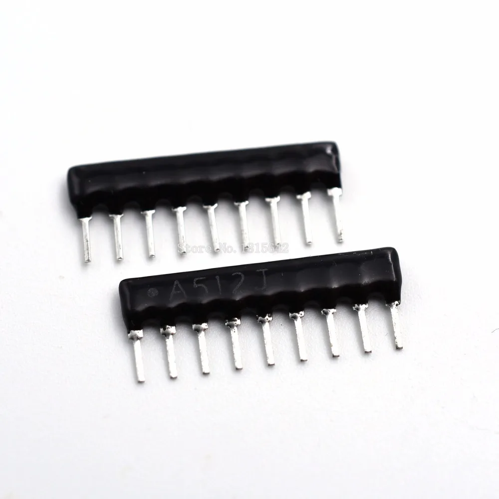 30PCS DIP Exclusion Network Resistor Array 9Pin 5K1 5.1K ohm A512J 5.1KR Resistance Network Array A09-512J
30PCS DIP Exclusion Network Resistor Array 9Pin 5K1 5.1K ohm A512J 5.1KR Resistance Network Array A09-512J