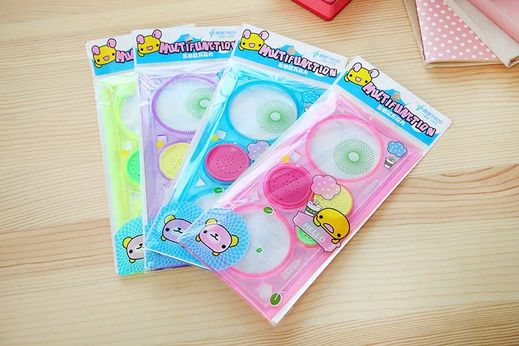 3pcs/Lot Interesting Puzzle Spirograph Children Drawing Plastic Ruler Can Improve The Child'S Start Work Ability
3pcs/Lot Interesting Puzzle Spirograph Children Drawing Plastic Ruler Can Improve The Child'S Start Work Ability