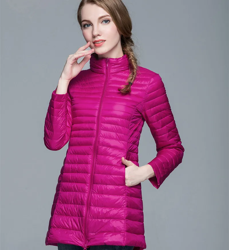 4XL Ladies Long Winter Warm Coat Women Ultra Light 90% White Duck Down Jacket With Bag Women's Overcoats Plus 8 Colors
4XL Ladies Long Winter Warm Coat Women Ultra Light 90% White Duck Down Jacket With Bag Women's Overcoats Plus 8 Colors