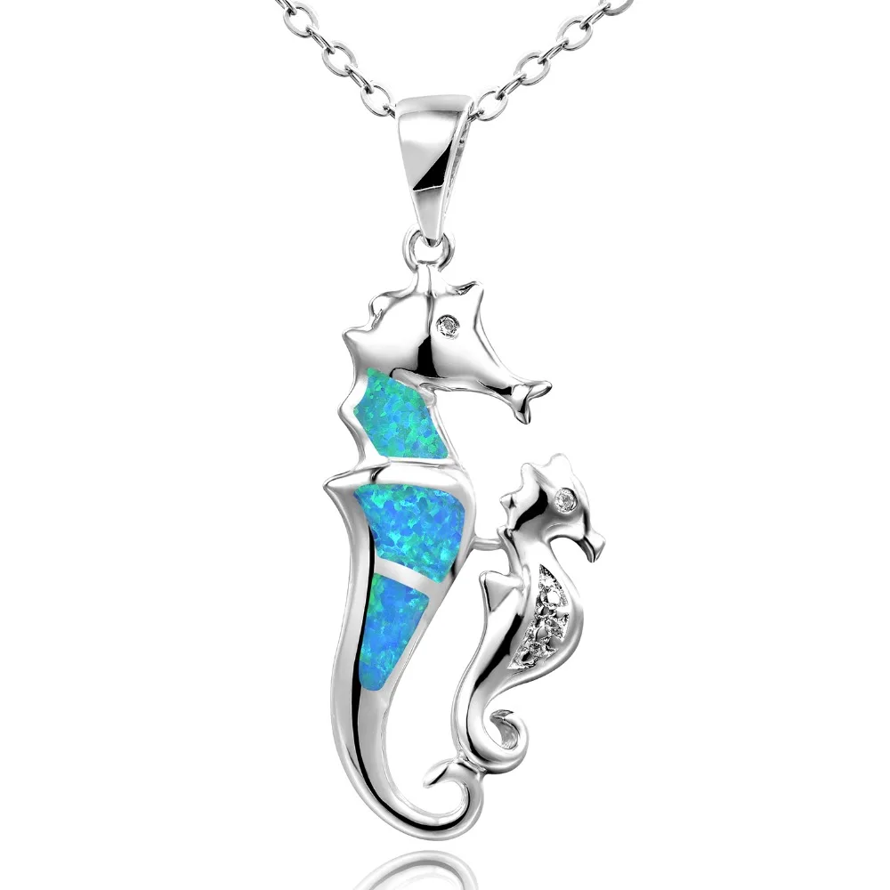 DORMITH 925 sterling silver necklace synthesis opal Parent-Child Seahorses pendants necklace rhodium plating jewelry DP0190
DORMITH 925 sterling silver necklace synthesis opal Parent-Child Seahorses pendants necklace rhodium plating jewelry DP0190