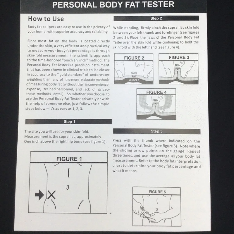 Skin Caliper Chart