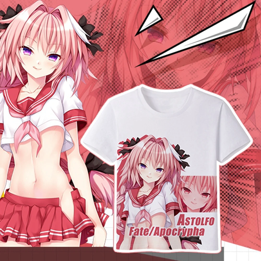 Anime JK Fate Grand Order Astolfo Rider Cosplay Costume Shirts T-Shirts Tops Tee Casual Short Sleeve Women Men t shirt tshirt
Anime JK Fate Grand Order Astolfo Rider Cosplay Costume Shirts T-Shirts Tops Tee Casual Short Sleeve Women Men t shirt tshirt