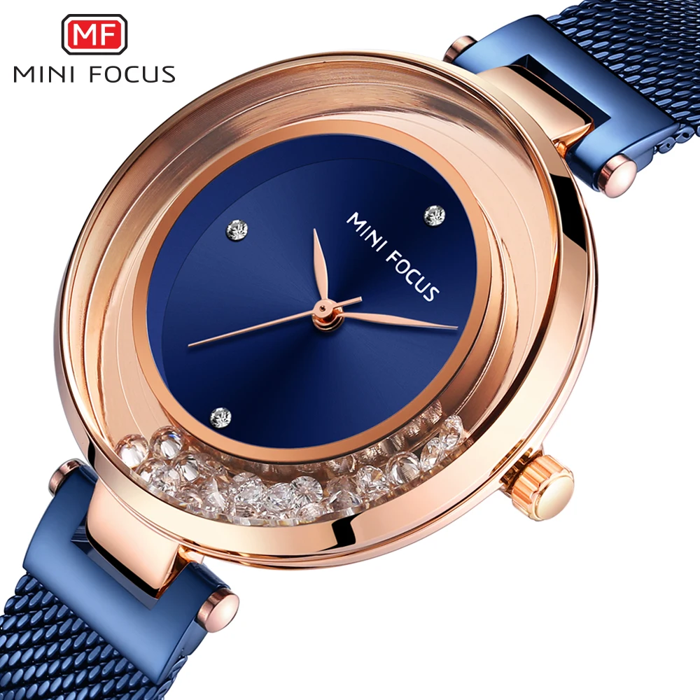 Женские часы MINI FOCUS роскошные брендовые модные повседневные женские кварцевые со