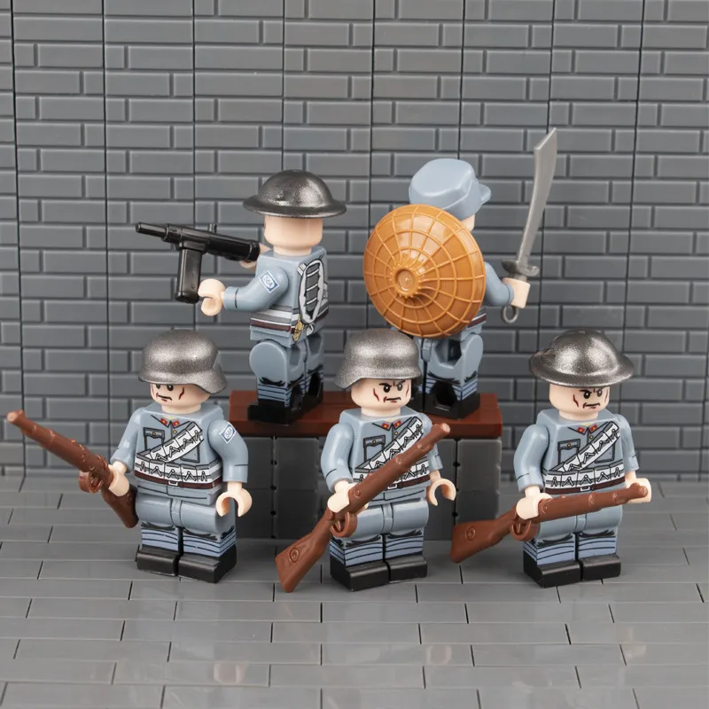 WW2 Military Soldiers Building Blocks Figure Weapons Guns MOC City Accessries Army Sets Bricks Educational Toys Children C078
WW2 Military Soldiers Building Blocks Figure Weapons Guns MOC City Accessries Army Sets Bricks Educational Toys Children C078
