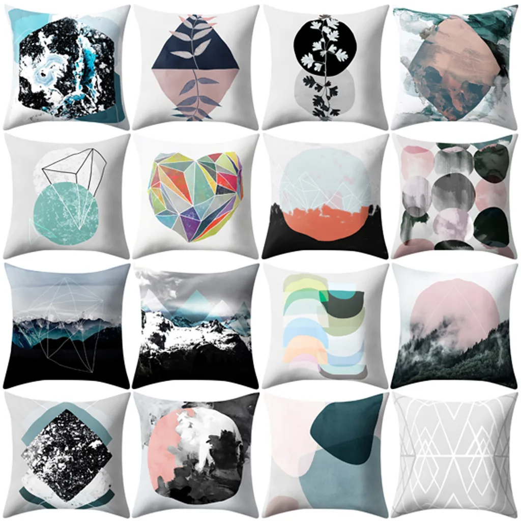 Geometry Polyester Cushion Cover Scandinavian Square Pillow Case Throw Pillows Home Decorative Pillows Cover
Geometry Polyester Cushion Cover Scandinavian Square Pillow Case Throw Pillows Home Decorative Pillows Cover