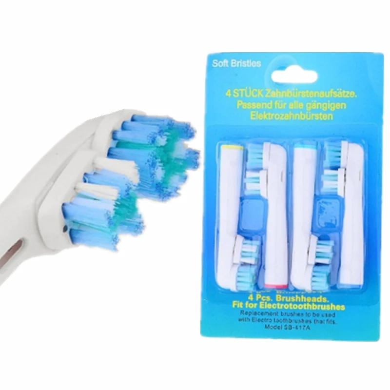 4Pcs/Set Tooth Brush Head Dual Clean Double Head Replacement Electric Toothbrush Brush Heads For Braun Oral B
4Pcs/Set Tooth Brush Head Dual Clean Double Head Replacement Electric Toothbrush Brush Heads For Braun Oral B