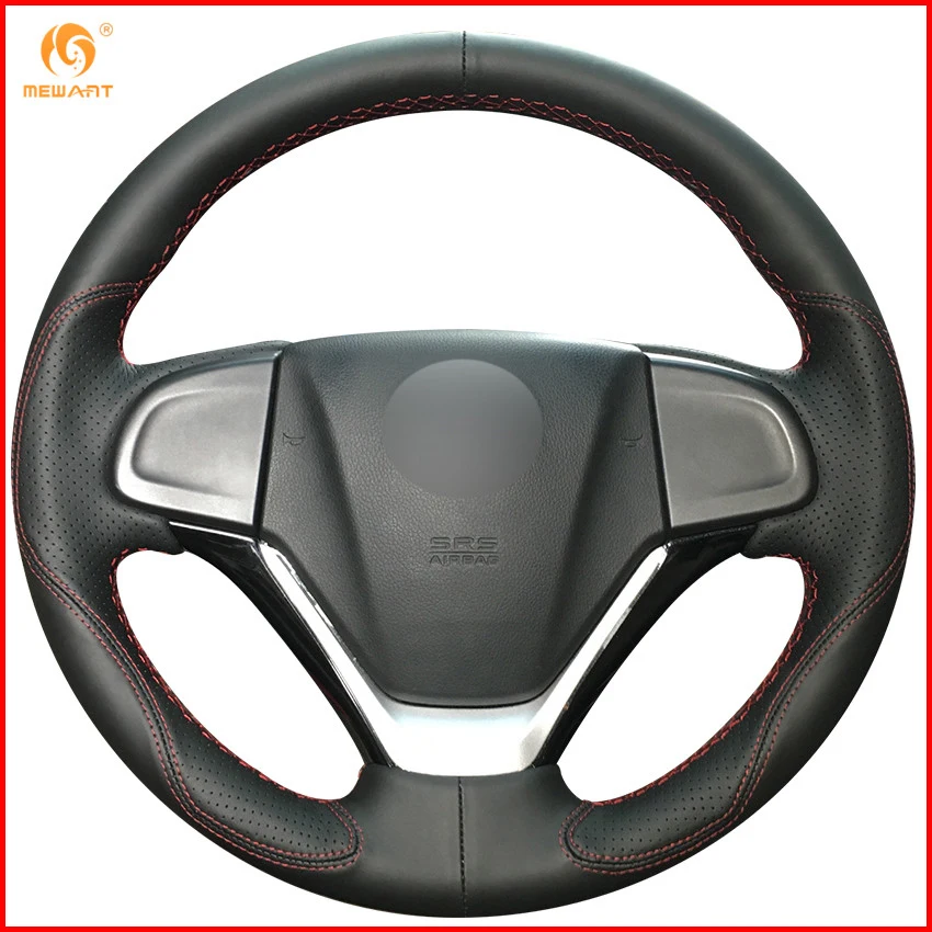 MEWANT Black Leather Car Steering Wheel Cover for Honda CRV CR-V 2012 2013 2014 2015 Interior Accessories Parts
MEWANT Black Leather Car Steering Wheel Cover for Honda CRV CR-V 2012 2013 2014 2015 Interior Accessories Parts