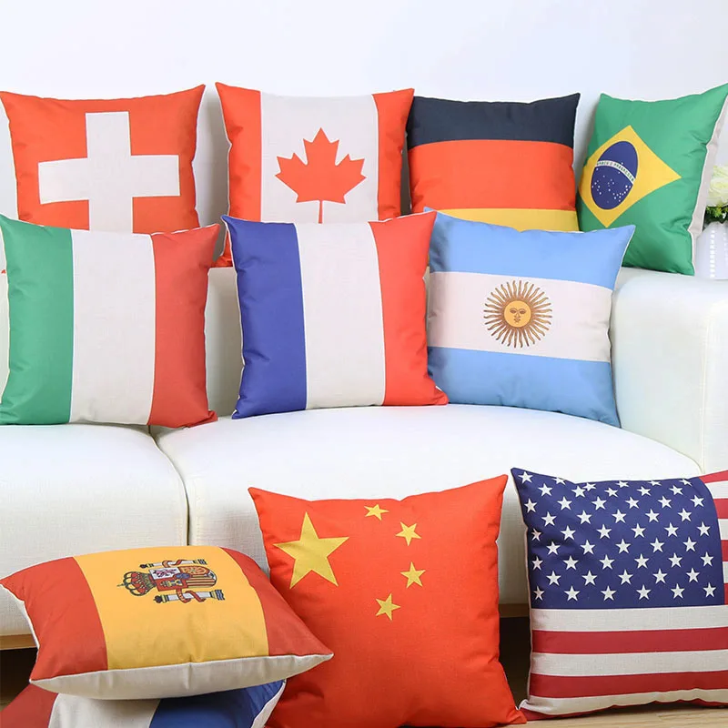 France Italy Germany Flag Team logo Printed Cushion Covers Decorative Beige Linen Pillow Case 45X45cm Free Shipping
France Italy Germany Flag Team logo Printed Cushion Covers Decorative Beige Linen Pillow Case 45X45cm Free Shipping