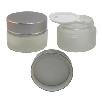 2 PCS 20 ml Frost Glass Makeup Cream Jar Packaging Container w Matt Silver Aluminum Plastic Lid (AY200F-20)
2 PCS 20 ml Frost Glass Makeup Cream Jar Packaging Container w Matt Silver Aluminum Plastic Lid (AY200F-20)