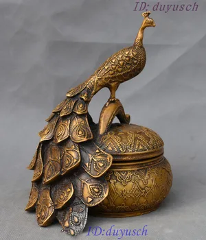Christmas 9" China FengShui Bronze Auspicious Peacock peafowl Statue Incense Burner Censer Halloween
Christmas 9" China FengShui Bronze Auspicious Peacock peafowl Statue Incense Burner Censer Halloween