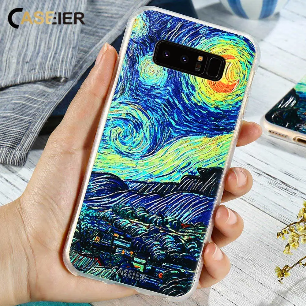 Чехол CASEIER Space для Samsung S8 Plus мягкие чехлы из ТПУ Note 8 S6 S7 Edge прозрачные ультра тонкие