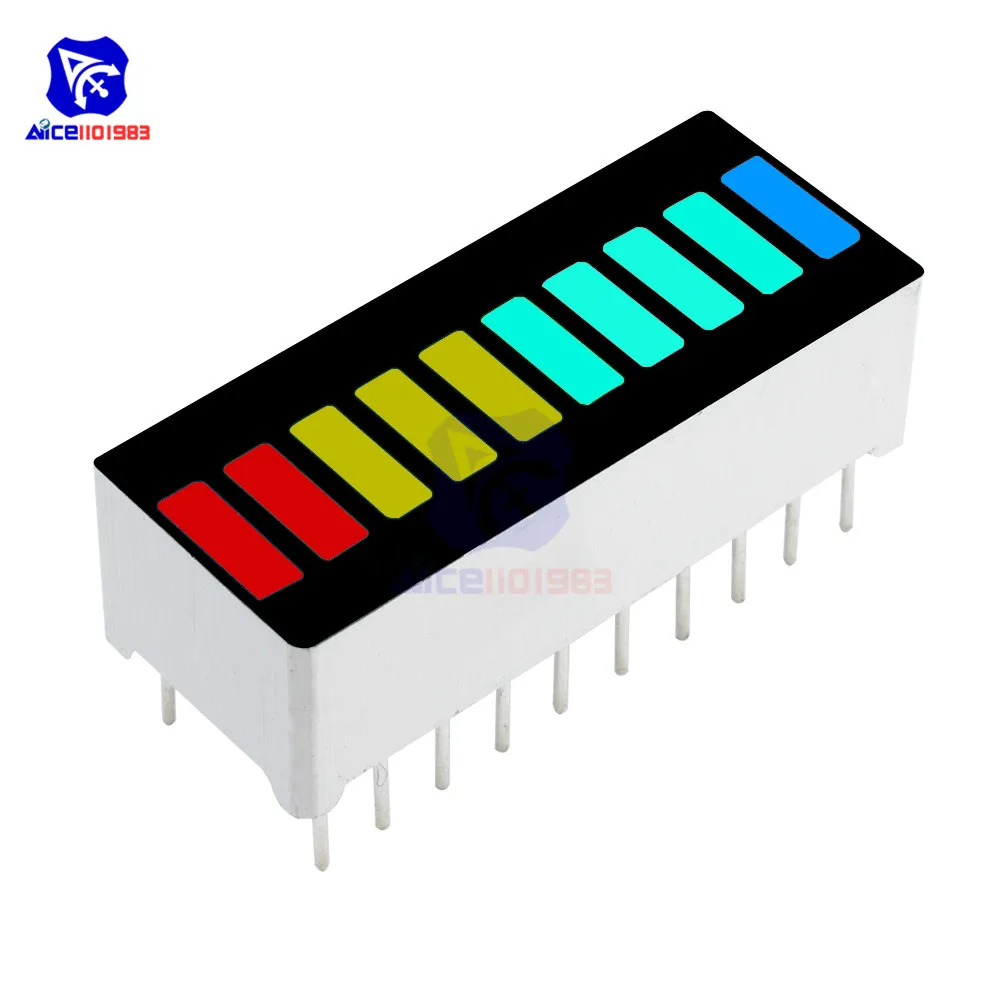 2PCS 10 Segment Full Color LED Bargraph Light Display Module Ultra Bright Red Yellow Green Blue 4 Color Available RYGB Dip DIY
2PCS 10 Segment Full Color LED Bargraph Light Display Module Ultra Bright Red Yellow Green Blue 4 Color Available RYGB Dip DIY