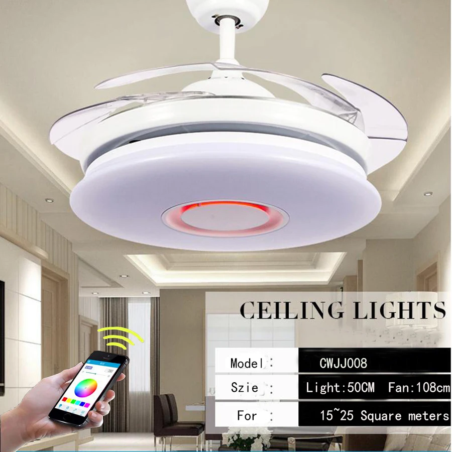 2018 New APP Dimmable LED Bluetooth Musical Stainless Steel Acryl Ceiling Fan LED Ceiling Light LED Ceiling ventilador de techo
2018 New APP Dimmable LED Bluetooth Musical Stainless Steel Acryl Ceiling Fan LED Ceiling Light LED Ceiling ventilador de techo