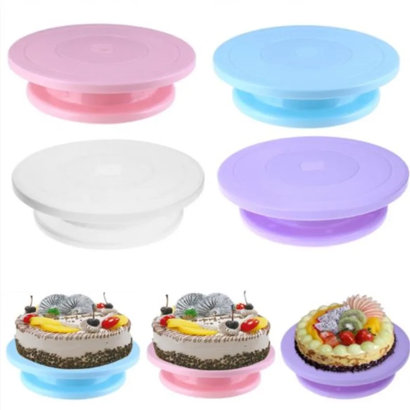 DIY Cake Turntable Rotating Pan Baking Tool Plastic Plate Anti-skid Round Cake Stand Cake Rotary Table Decorating Kitchen Tools
DIY Cake Turntable Rotating Pan Baking Tool Plastic Plate Anti-skid Round Cake Stand Cake Rotary Table Decorating Kitchen Tools