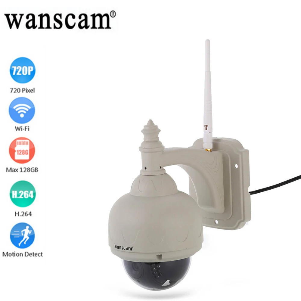 

Wanscam HW0038 On-vif Wireless WiFi IP Camera 1.0MP 720P Motion Detection Waterproof Outdoor Surveillance Network Camera CCTV