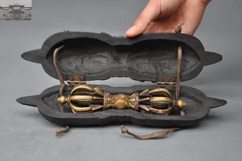 Christmas 10"Collect Tibet Temple Bronze Vajra Dorje Phurpa Exorcism Talisman Wood Box Set New Year
Christmas 10"Collect Tibet Temple Bronze Vajra Dorje Phurpa Exorcism Talisman Wood Box Set New Year