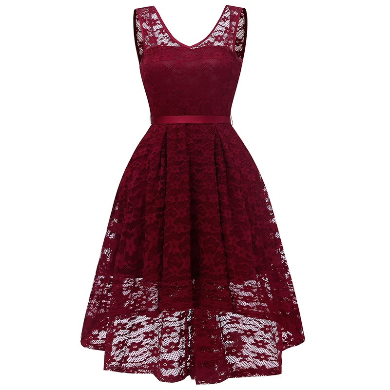 2019 Sexy Women Lace Dress V Neck Low High Asymmetric Hem Sleeveless Waist Tied Slim Princess Evening Party Dreses for Women New
2019 Sexy Women Lace Dress V Neck Low High Asymmetric Hem Sleeveless Waist Tied Slim Princess Evening Party Dreses for Women New