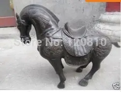Rare Asian Statue Bronzes Sculptures Dynastie Qianlong Horse