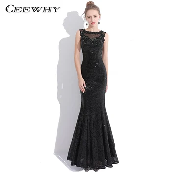 CEEWHY Luxury Embroidered Sequin Prom Dresses Mermaid Evening Dresses Long Black Evening Gown Robe De Soiree Abendkleider
CEEWHY Luxury Embroidered Sequin Prom Dresses Mermaid Evening Dresses Long Black Evening Gown Robe De Soiree Abendkleider