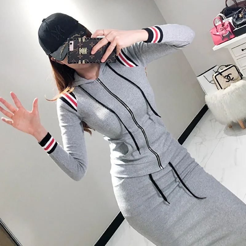 new arrival fashion women temperament thick slim hooded shirt and casual skirt wild comfortable outdoor sweet knit women set
new arrival fashion women temperament thick slim hooded shirt and casual skirt wild comfortable outdoor sweet knit women set