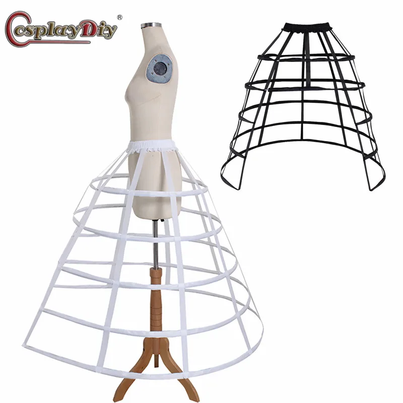 CosplayDiy Cage Hoop Skirt Petticoat Dress Pannier 5 Hoops Bustle Cage Crinoline Fishbone Petticoat Underskirt Party Ball Gown
CosplayDiy Cage Hoop Skirt Petticoat Dress Pannier 5 Hoops Bustle Cage Crinoline Fishbone Petticoat Underskirt Party Ball Gown