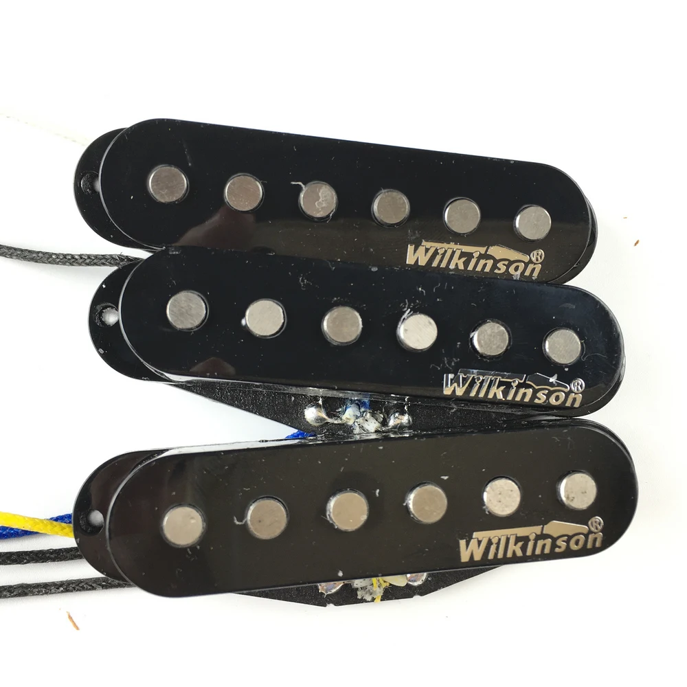 Wilkinson Premium 60's WVS Alnico V Single Coil Guitar Pickups Black Electric Guitar Pickups For ST guitar Made In Korea 
Wilkinson Premium 60's WVS Alnico V Single Coil Guitar Pickups Black Electric Guitar Pickups For ST guitar Made In Korea
