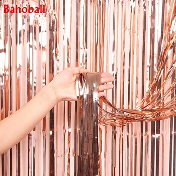1PCS 1*2M Rose Gold Foil Fringe Tinsel Curtain Tassel Wedding Christmas Birthday Party Decor Photography Backdrop Party Supplies
1PCS 1*2M Rose Gold Foil Fringe Tinsel Curtain Tassel Wedding Christmas Birthday Party Decor Photography Backdrop Party Supplies