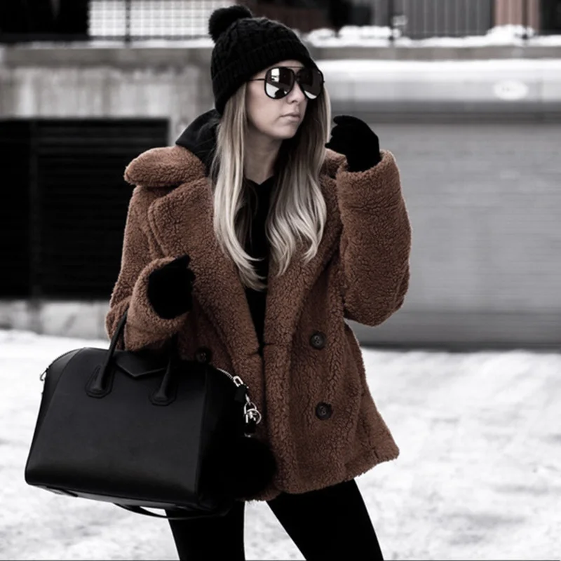New Warm Jacket Coat Winter Thick Teddy Coat Women Fur Casual Overcoat Wool Faux Fur Coat Button Fluffy Plush Oversize Outerwear
New Warm Jacket Coat Winter Thick Teddy Coat Women Fur Casual Overcoat Wool Faux Fur Coat Button Fluffy Plush Oversize Outerwear