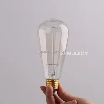 AC110V 120V 6PCS/LOT Marconi Bulb Lamp Vintage Edison Reproduction 40 Watt 60 Watt Clear Glass Fireworks E27 ST64
AC110V 120V 6PCS/LOT Marconi Bulb Lamp Vintage Edison Reproduction 40 Watt 60 Watt Clear Glass Fireworks E27 ST64