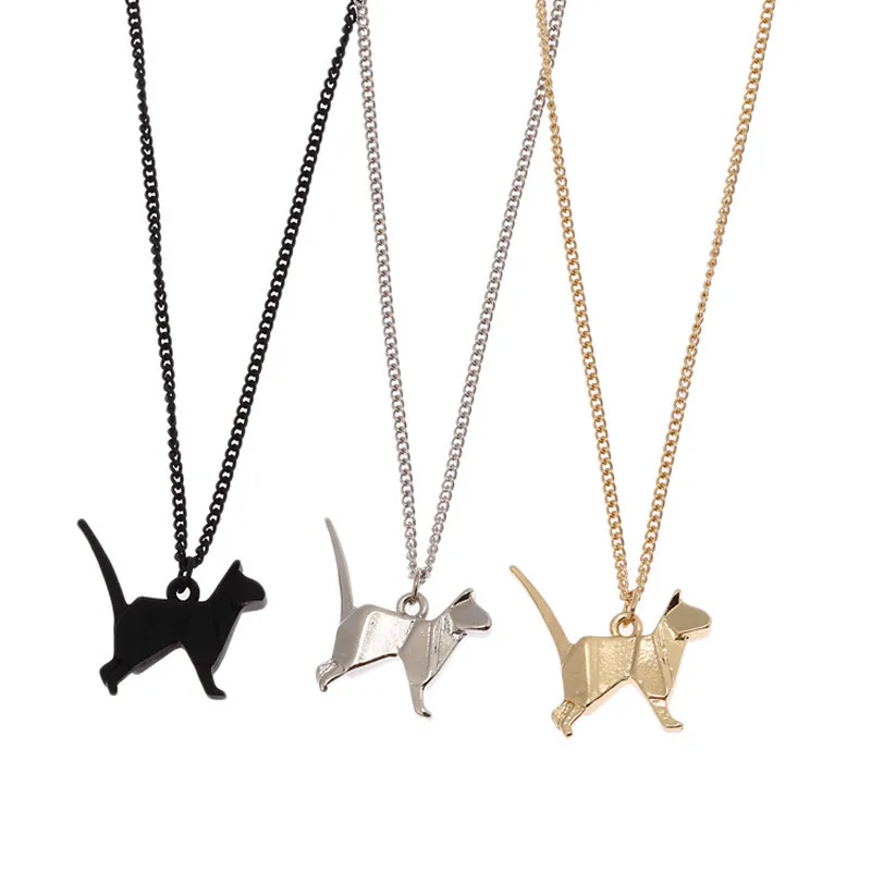 Dog Necklace Pendant Necklaces Bamboo Cute Metal Animal Solid Cadena Origami Choker Chains Gold Black Silver Gift for Women
Dog Necklace Pendant Necklaces Bamboo Cute Metal Animal Solid Cadena Origami Choker Chains Gold Black Silver Gift for Women
