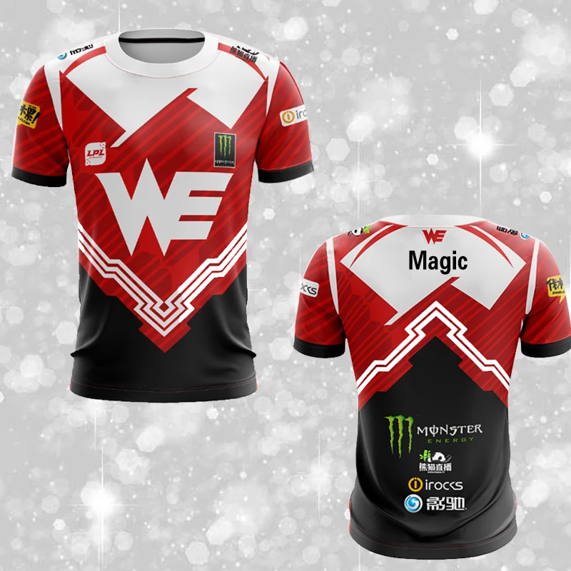 Anime! Game LOL 2018 WE Team Uniforms Top Cosplay Costume Summer Fashion Round Collar Short Sleeve T-shirt Free Shipping
Anime! Game LOL 2018 WE Team Uniforms Top Cosplay Costume Summer Fashion Round Collar Short Sleeve T-shirt Free Shipping