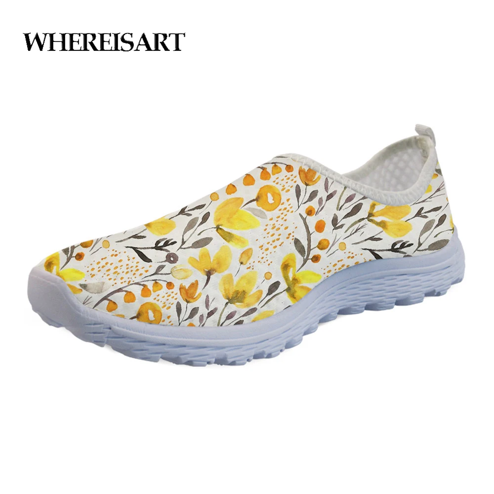 WHEREISART Slip-on Ladies Shoes Flats Yellow Field Pattern Summer Fashion Air Mesh Women Mesh Beach Loafers Shoes Woman Light
WHEREISART Slip-on Ladies Shoes Flats Yellow Field Pattern Summer Fashion Air Mesh Women Mesh Beach Loafers Shoes Woman Light