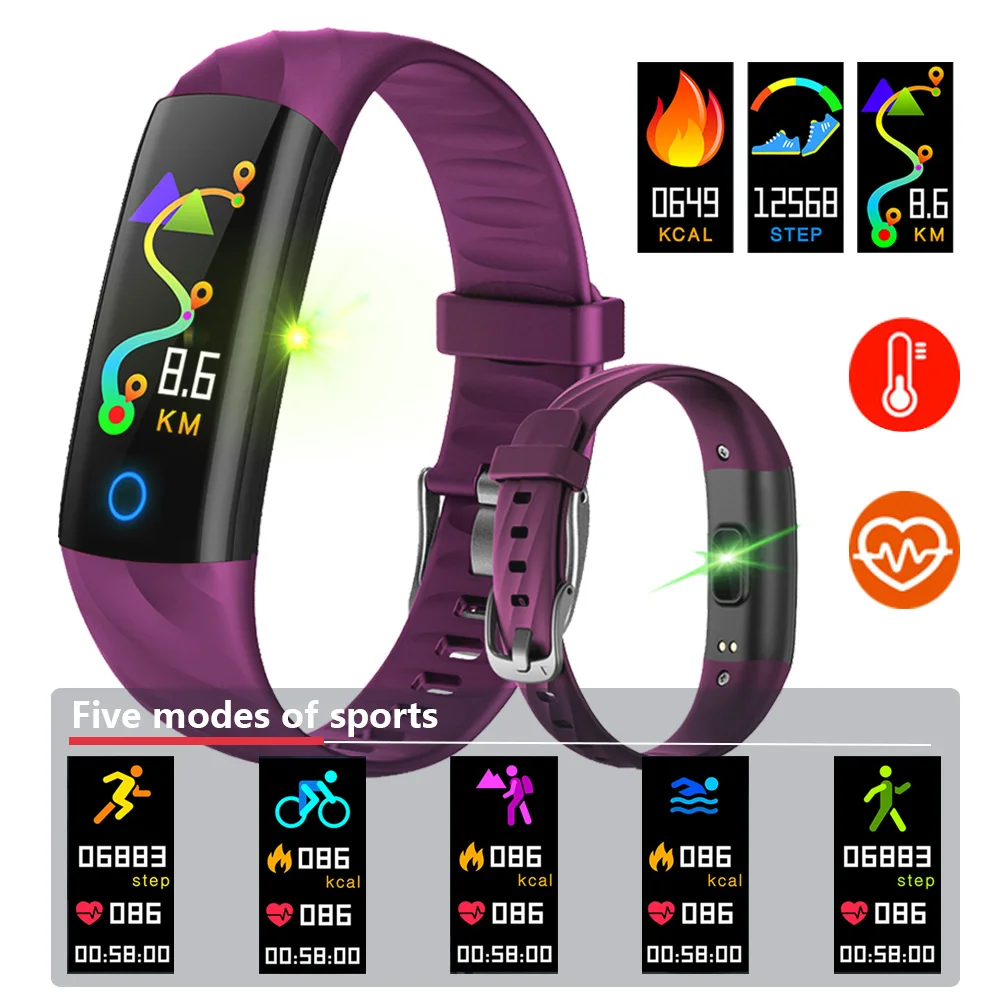 BINSSAW Smart Bracelet IP68 Waterproof Pedometer Heart Rate Blood Oxygen Monitor Fitness Tracker Band Multi Sport Smart Watch
BINSSAW Smart Bracelet IP68 Waterproof Pedometer Heart Rate Blood Oxygen Monitor Fitness Tracker Band Multi Sport Smart Watch