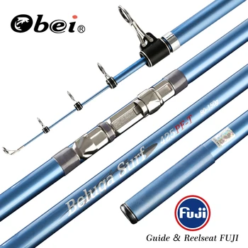 OBEI Surf Rod Sea Fishing Telescopic FUJI reelseat and guide 3.85m 4.05m 4.25m 80-150g surfcasting carp fishing rod
OBEI Surf Rod Sea Fishing Telescopic FUJI reelseat and guide 3.85m 4.05m 4.25m 80-150g surfcasting carp fishing rod
