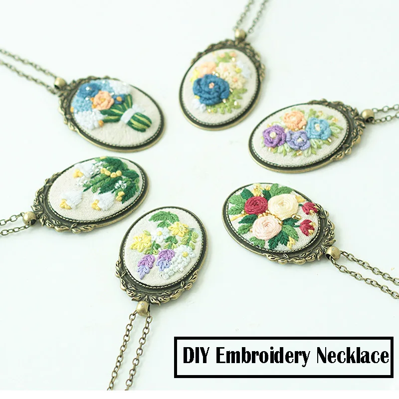 DIY Necklace Embroidery Kits,Needlework Flower Cross Stitch Sets Embroidery Sets with Frame Swing Unfinished Creative Gift
DIY Necklace Embroidery Kits,Needlework Flower Cross Stitch Sets Embroidery Sets with Frame Swing Unfinished Creative Gift