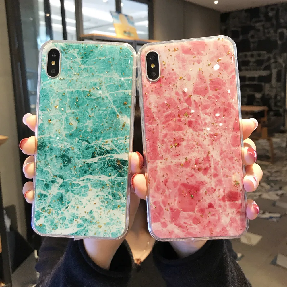 Fashion TPU Marble Phone For iPhone X XR XS MAX Silicon Glitter Shockproof Protective Cover Shell For iphone 6 6S 7 8 Plus Coque
Fashion TPU Marble Phone For iPhone X XR XS MAX Silicon Glitter Shockproof Protective Cover Shell For iphone 6 6S 7 8 Plus Coque