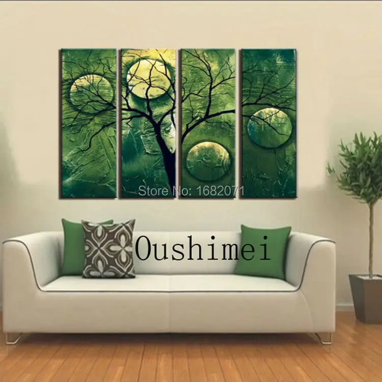 Free Shipping High Quality Modern Abstract Tree Oil Painting On Canvas Green Tree Oil Painting Picture For Wall Decoration
Free Shipping High Quality Modern Abstract Tree Oil Painting On Canvas Green Tree Oil Painting Picture For Wall Decoration