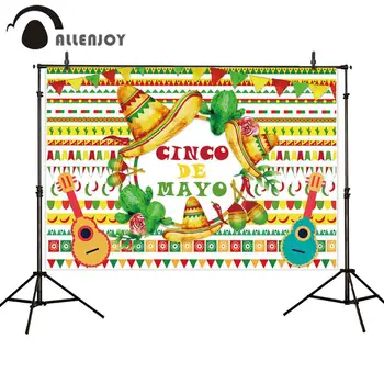 Allenjoy photography backdrops cinco de mayo Bunting colorful guitar step celebrate background for photo shoots photocall boda
Allenjoy photography backdrops cinco de mayo Bunting colorful guitar step celebrate background for photo shoots photocall boda