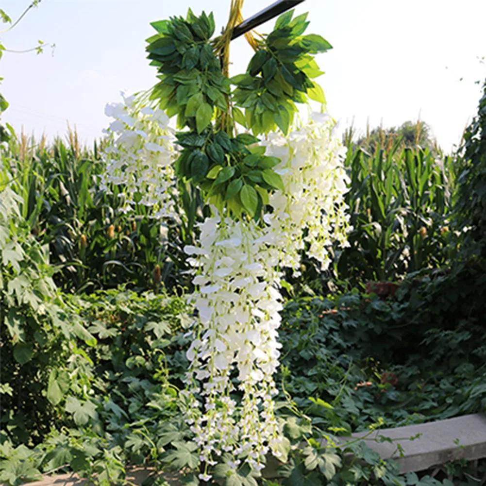 Fabric Strip Romantic Party Wisteria Bouquet Vine Artificial Flower Plants Wedding Crafts Hanging Rattan Home Decor Garden
Fabric Strip Romantic Party Wisteria Bouquet Vine Artificial Flower Plants Wedding Crafts Hanging Rattan Home Decor Garden