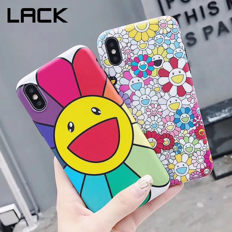 LACK Colorful Sun flower smiley face Soft IMD Phone Case For iphone 7 Plus 6 6S 7 8 X Cute Funny Back Cover For iphone XS Max XR
LACK Colorful Sun flower smiley face Soft IMD Phone Case For iphone 7 Plus 6 6S 7 8 X Cute Funny Back Cover For iphone XS Max XR