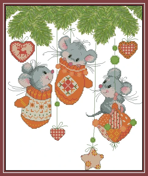 Needlework,DIY Cross Stitch,Sets For Embroidery kits,11CT&14CT&16CT,Gloves in small mice
Needlework,DIY Cross Stitch,Sets For Embroidery kits,11CT&14CT&16CT,Gloves in small mice