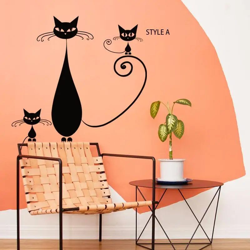 Home decoration vinyl creative cats wall sticker removable PVC house decor cartoon animal decals
Home decoration vinyl creative cats wall sticker removable PVC house decor cartoon animal decals
