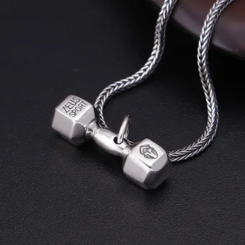 925 Sterling Silver Jewelry American Popular Simple Dumbbell Letter Men And Women Pendant Thai Silver Fashion Retro Pendant
925 Sterling Silver Jewelry American Popular Simple Dumbbell Letter Men And Women Pendant Thai Silver Fashion Retro Pendant