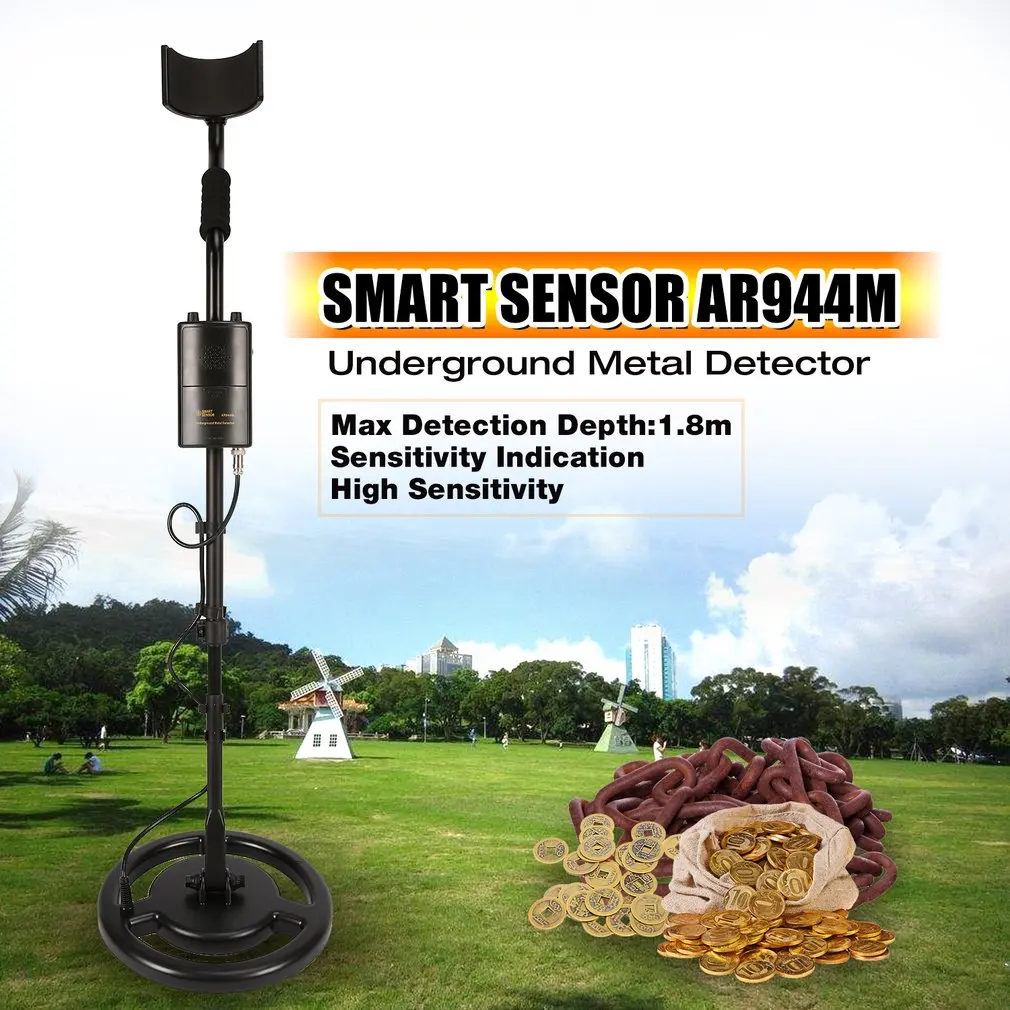 SMART SENSOR AR944M Professional Underground Metal Detector Adjustable Gold Silver Finder Treasure Tracker Seeker 1.8m Depth
SMART SENSOR AR944M Professional Underground Metal Detector Adjustable Gold Silver Finder Treasure Tracker Seeker 1.8m Depth