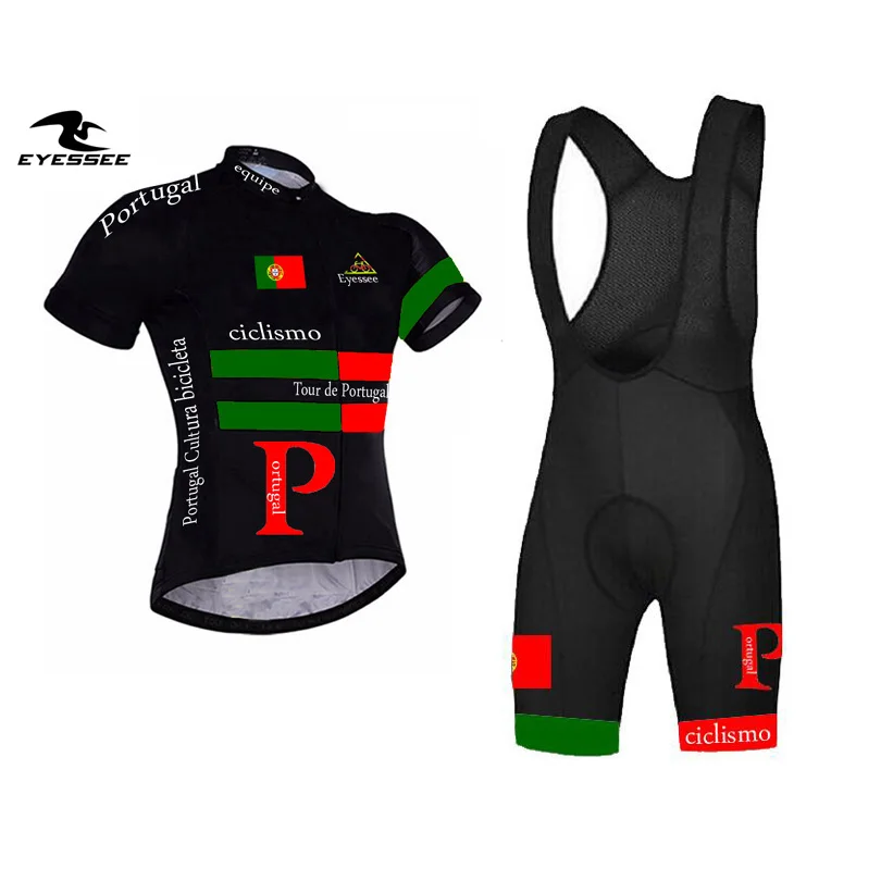 Profession Tour of Portugal cycling jersey set Summer Eyessee team high-grade breathable riding short sleeve bicycle clothing
Profession Tour of Portugal cycling jersey set Summer Eyessee team high-grade breathable riding short sleeve bicycle clothing