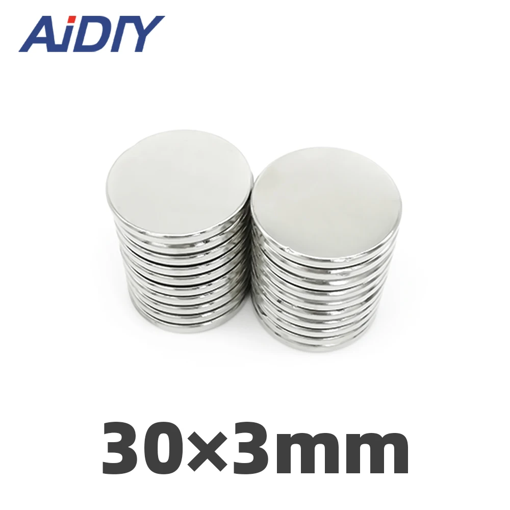 AI DIY 1/5/10/30 Pcs 30mm x 3mm N35 Neodymium Magnets Super Strong Round Powerful Rare Earth Magnet Craft Fridge Disc 30 * 3mm
AI DIY 1/5/10/30 Pcs 30mm x 3mm N35 Neodymium Magnets Super Strong Round Powerful Rare Earth Magnet Craft Fridge Disc 30 * 3mm