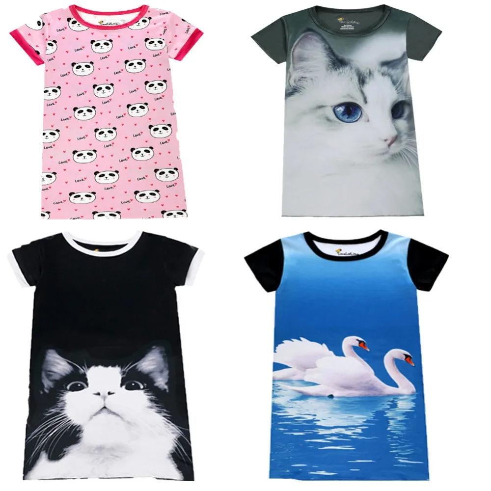 2018 Summer New Short Sleeve 3D Printing Animal Dresses Girls Dress for 3-10 Years Robe Fille Unicorn Dress Cat Clothes Girl
2018 Summer New Short Sleeve 3D Printing Animal Dresses Girls Dress for 3-10 Years Robe Fille Unicorn Dress Cat Clothes Girl